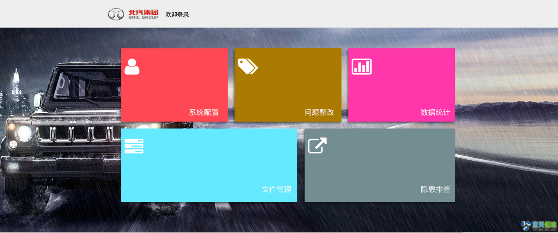 <b>北汽集團安全隱患排查系統</b>